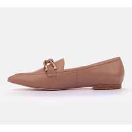 Marco Shoes Verzierte Loafer beige 2