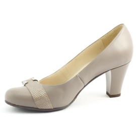 Pumpen Anis 3632 grau beige 2