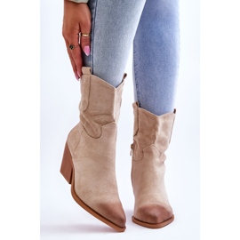 PG1 Sevilla Beige Wildleder Cowboystiefel 1