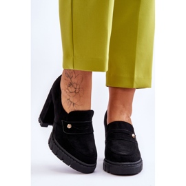 Vinceza Elegante Wildleder High Heels Schwarz Mintore 1