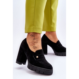 Vinceza Elegante Wildleder High Heels Schwarz Mintore 2