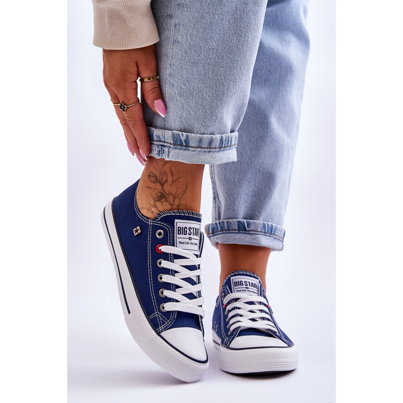 Damen Sneakers Big Star T274021 Marineblau 1