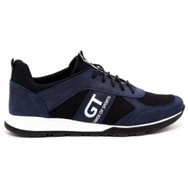 Polbut Freizeitschuhe für Herren aus Leder 2111P marineblau 1