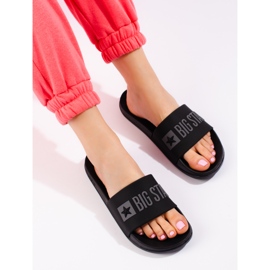 Schwarze Damenhausschuhe Big Star FF274A200906 1