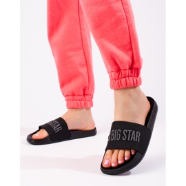 Schwarze Damenhausschuhe Big Star FF274A200906 2