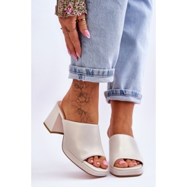 Modische Sandaletten Sergio Leone KL322 Pearl beige 1