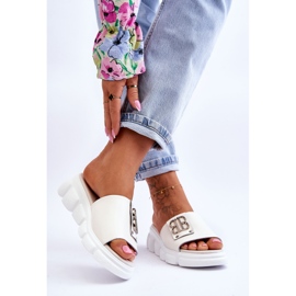 Vinceza Plateau-Hausschuhe für Damen mit beiger Monroe-Dekoration 2