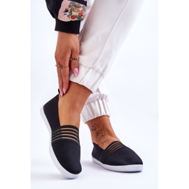 S.Barski Damen-Sneaker aus Stoff zum Hineinschlüpfen Schwarze Lilien 2