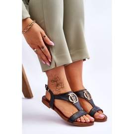 Flache Sandalen S.Barski KV-5541-32 Schwarz 2