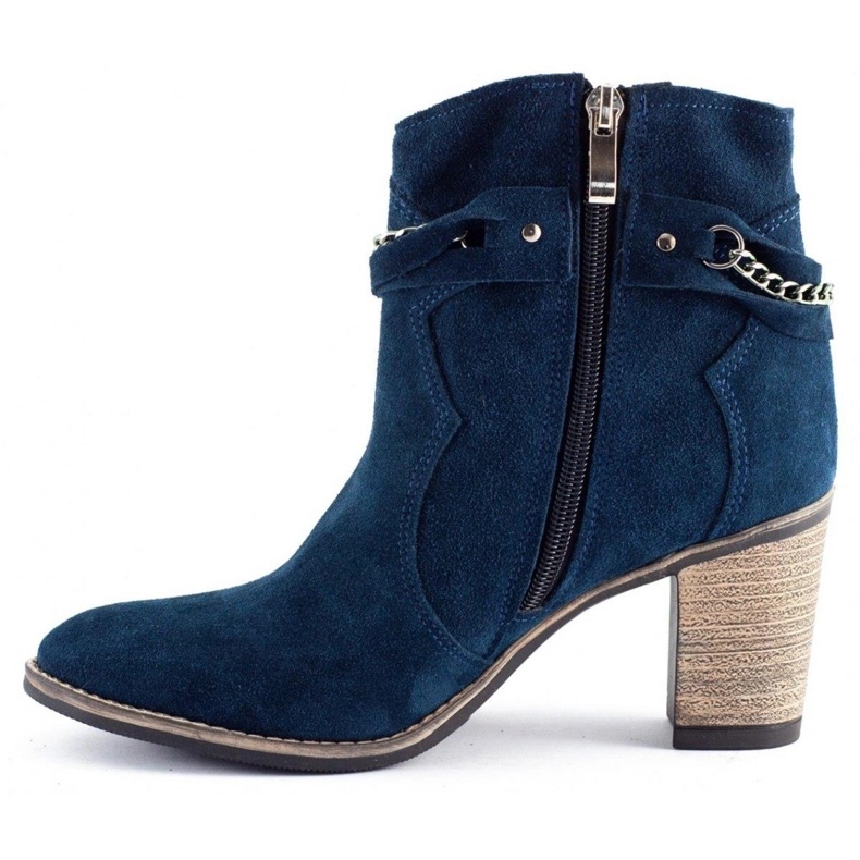 Olivier Stiefel mit Kette Megi marineblau 1