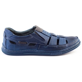 Polbut Herren Openwork Schuhe 06 für Sommer Marineblau 1