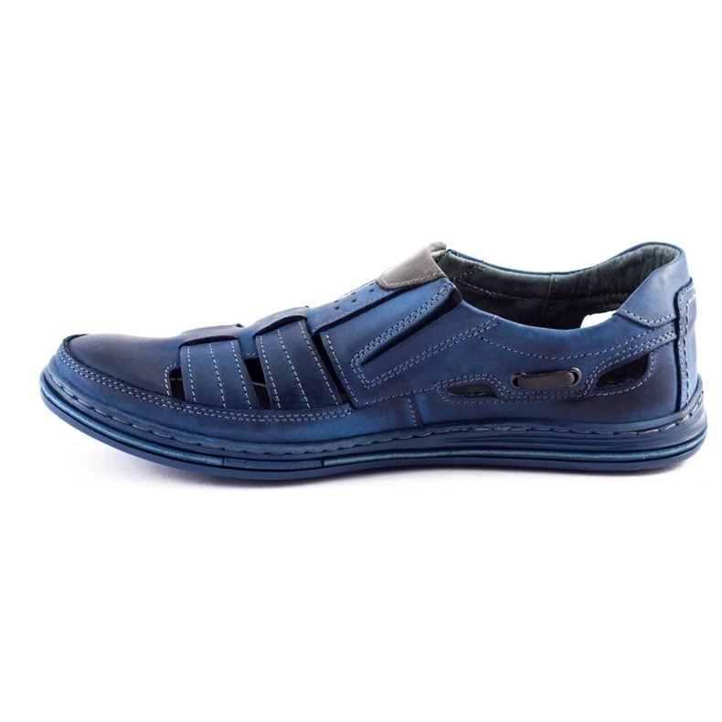 Polbut Herren Openwork Schuhe 06 für Sommer Marineblau 2