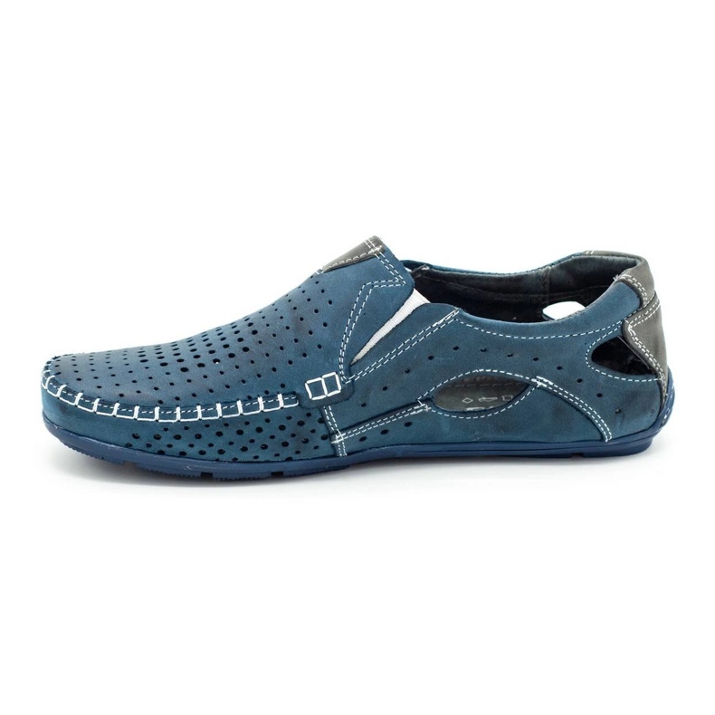 Olivier Herrenschuhe Mokassins 901 Sommer marineblau 1