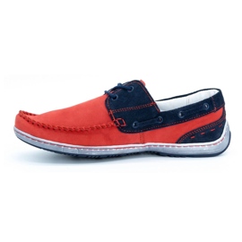 KOMODO Herrenschuhe Mokassins 902 rot 1