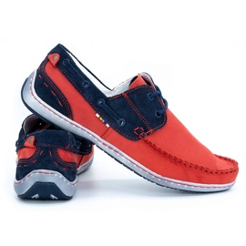 KOMODO Herrenschuhe Mokassins 902 rot 4