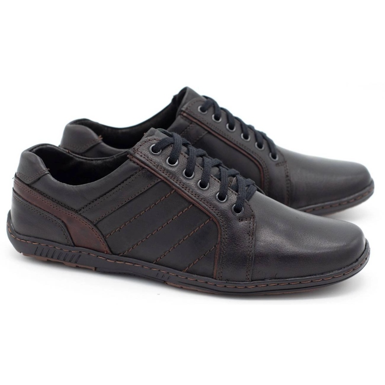 Mario Pala Herren Lederschuhe 616 schwarz 2