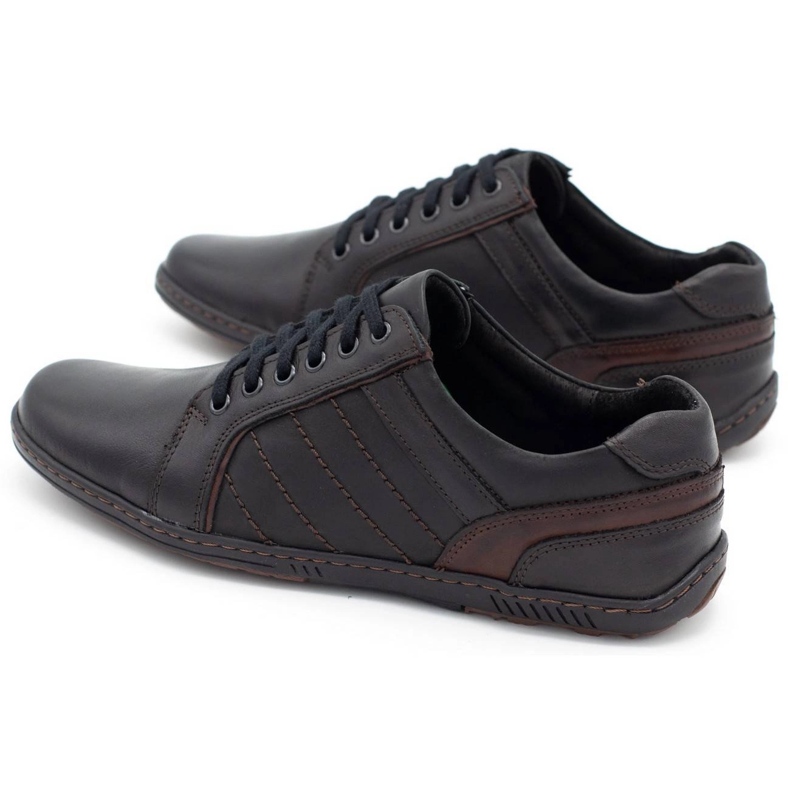 Mario Pala Herren Lederschuhe 616 schwarz 1