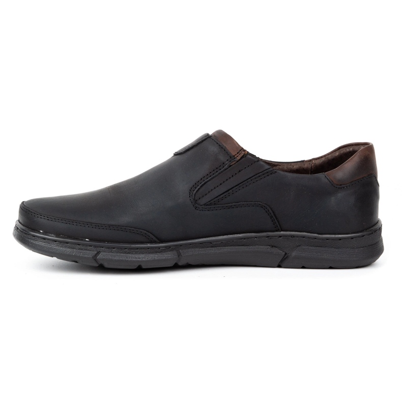 Polbut Herren Slipper J51 schwarz 1