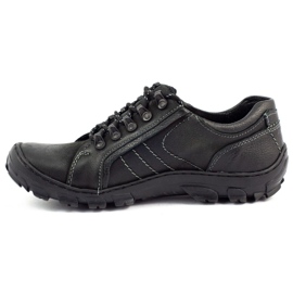 KOMODO Herren Trekkingschuhe Leder 904 schwarz 1