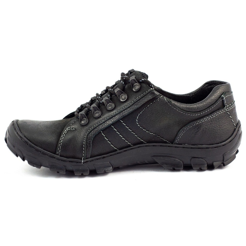 KOMODO Herren Trekkingschuhe Leder 904 schwarz 1