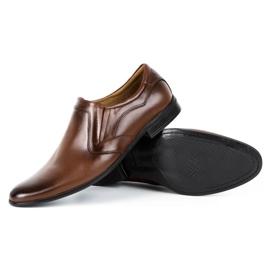 Lukas Herren formelle Slipper 284 braun 3