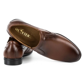 Lukas Herren formelle Slipper 284 braun 4