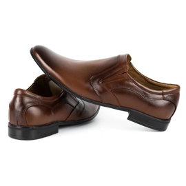 Lukas Herren formelle Slipper 284 braun 5