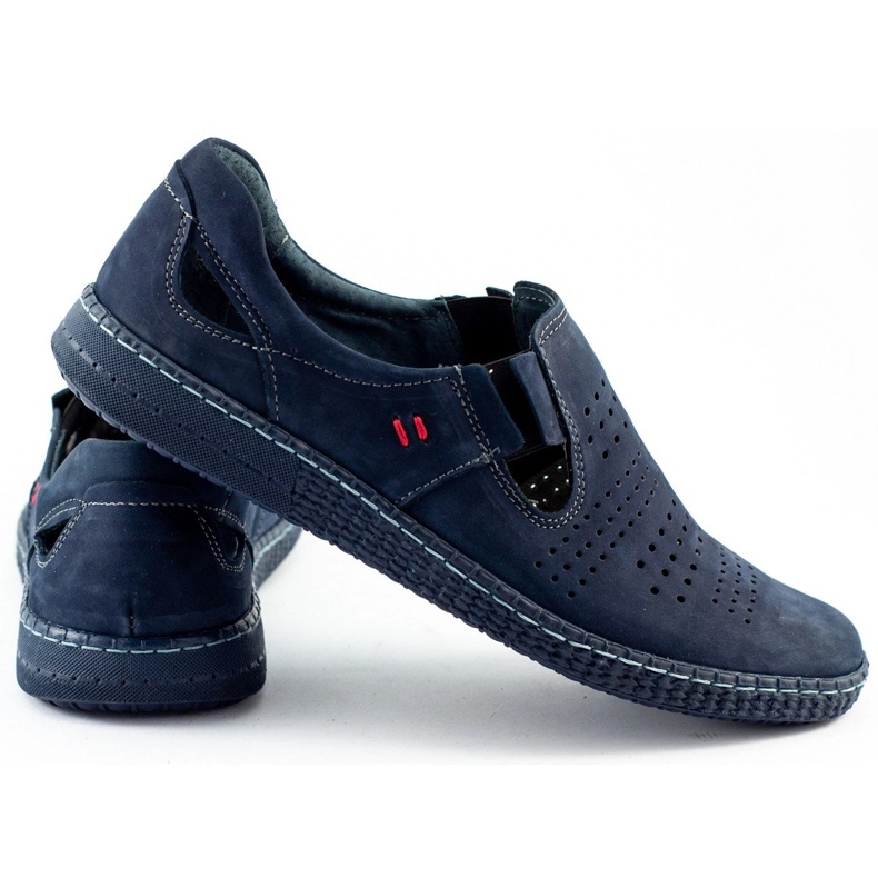 KOMODO Herrenschuhe Slip 864 marineblau 1