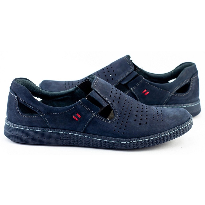 KOMODO Herrenschuhe Slip 864 marineblau 2