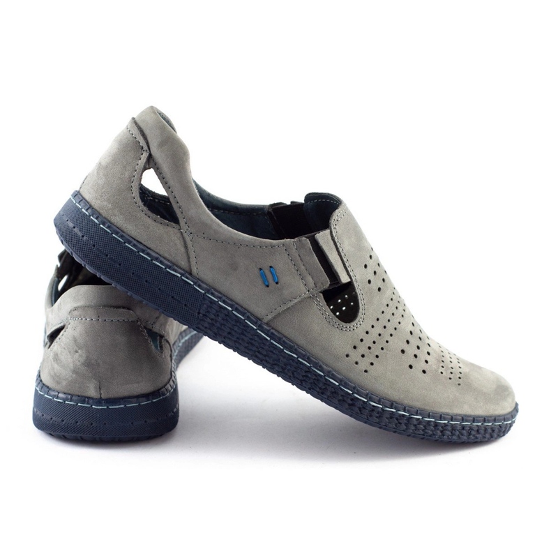 KOMODO Graue Herren Slipper 864 1