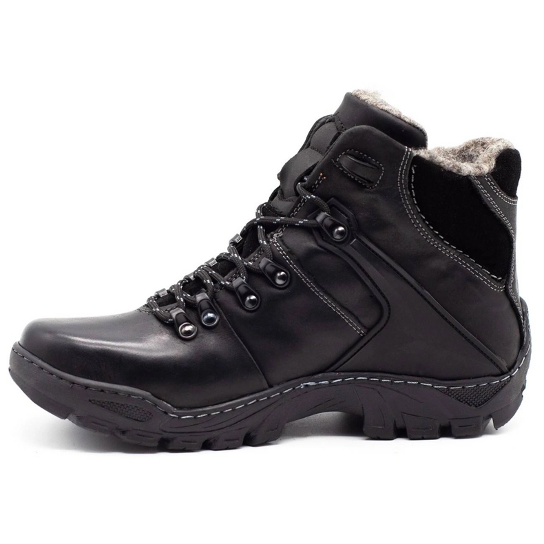 KENT Herren Winterschuhe Schneestiefel 119, Trekking schwarz 1