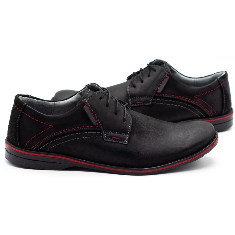 Olivier Leder Herrenschuhe 242 schwarz 2