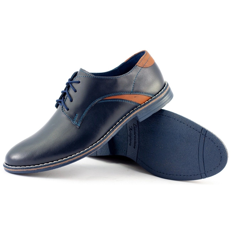 Lukas Elegante Herrenschuhe 253LU marineblau 1