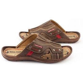 Olivier Herren 334GT braune Hausschuhe 2