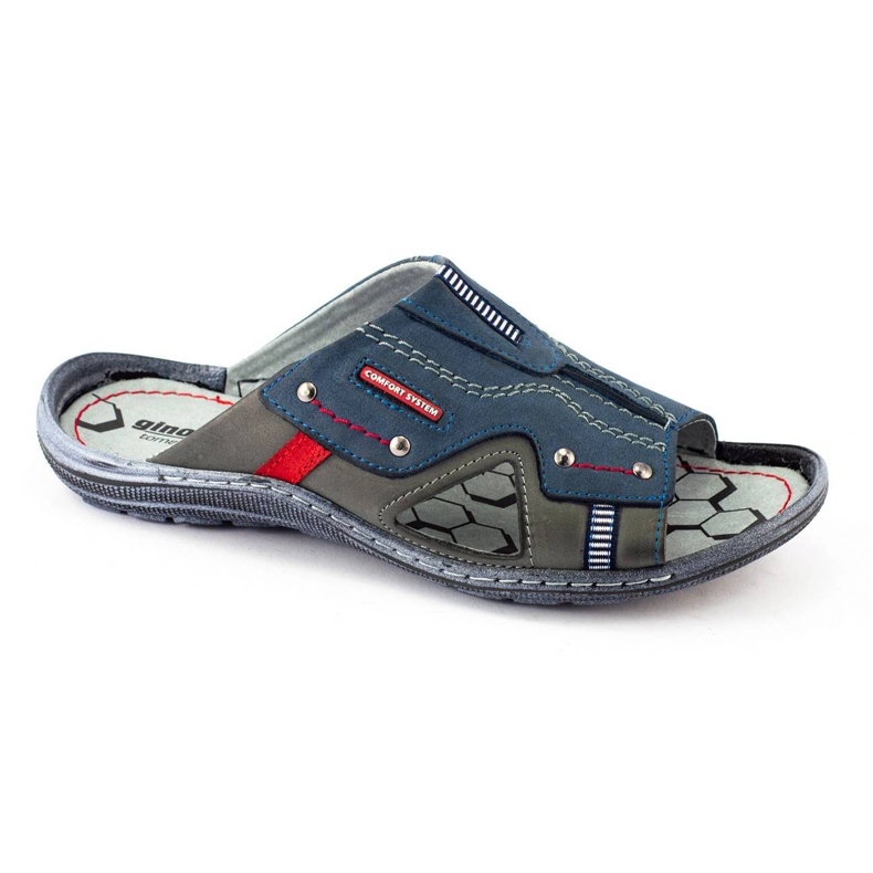 Herren 334GT dunkelblaue Hausschuhe navy blau 1