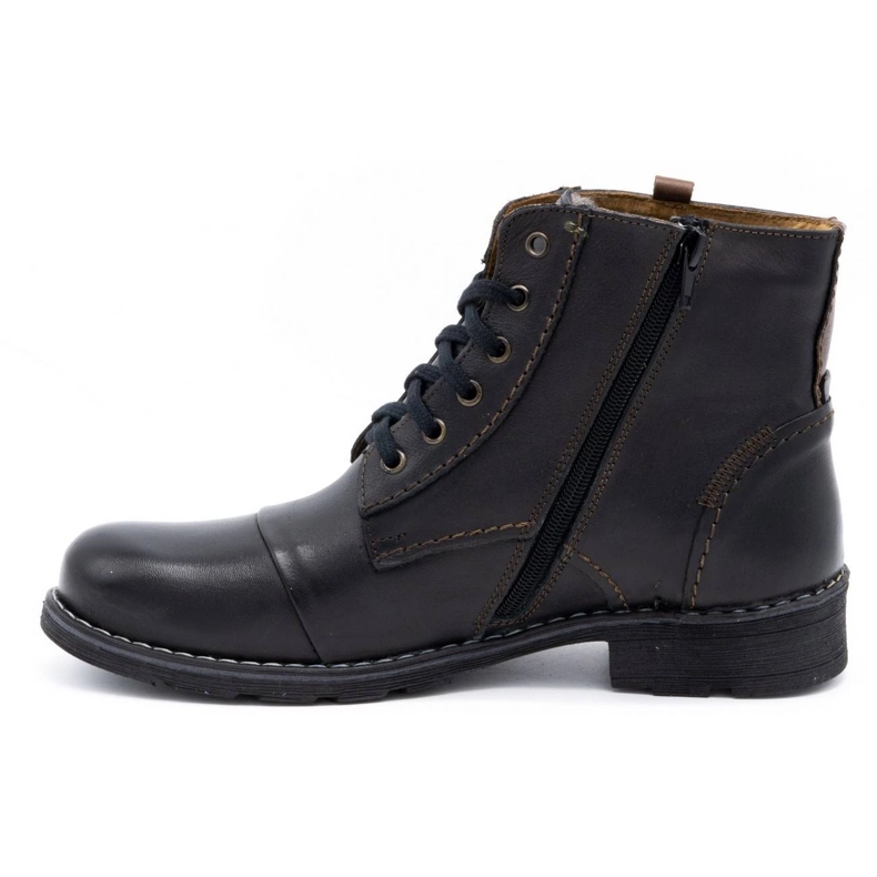 Olivier Herren 312 schwarze Schneestiefel 1