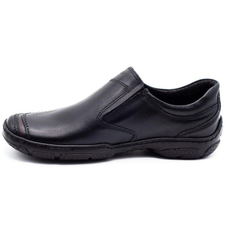 Joker Herren Leder Loafer 213 schwarz 1