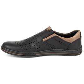 Polbut Herren Brogues 401 Summer Black schwarz 2