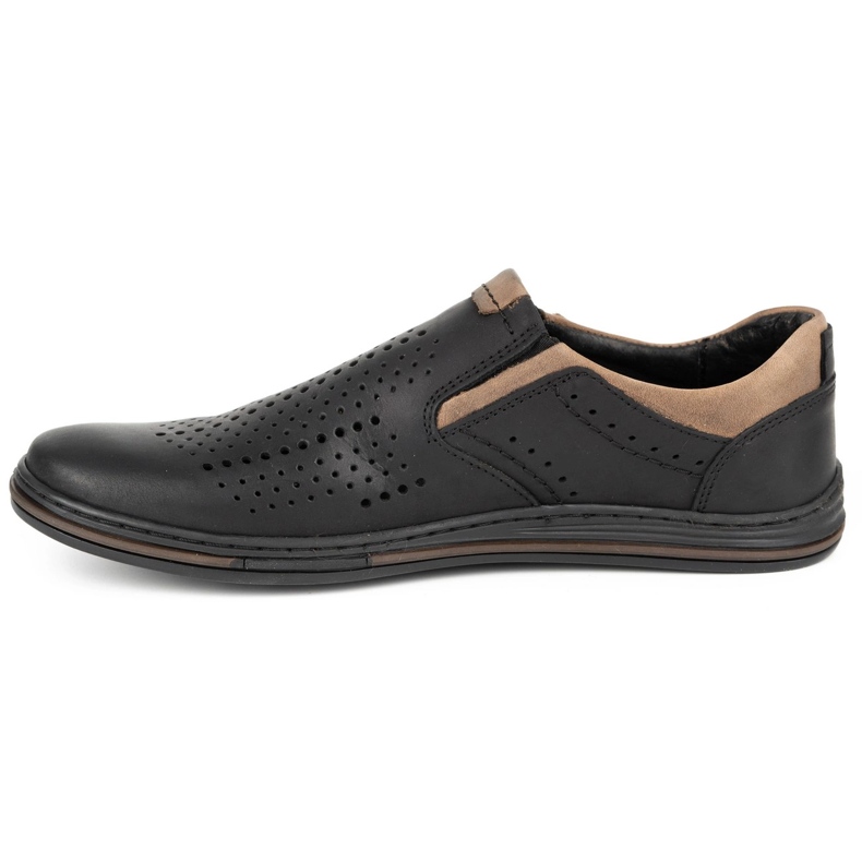 Polbut Herren Brogues 401 Summer Black schwarz 2