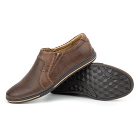 Polbut Herren Lederschuhe 334 braun 3