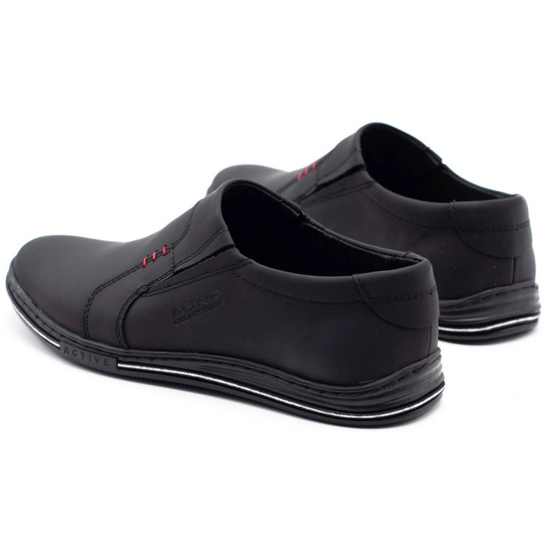 Polbut Herren Lederschuhe 334 schwarz 2
