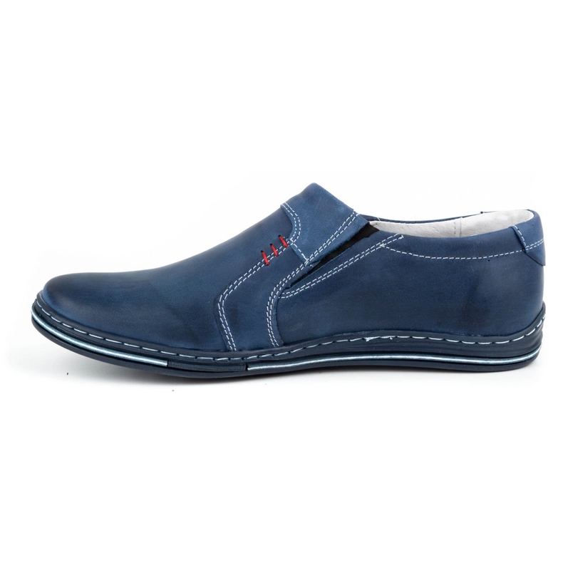 Polbut Herren Lederschuhe 334 marineblau 1