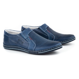Polbut Herren Lederschuhe 334 marineblau 2
