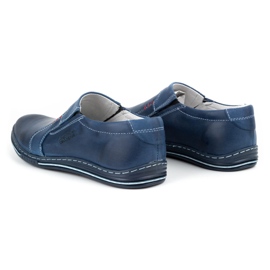 Polbut Herren Lederschuhe 334 marineblau 6