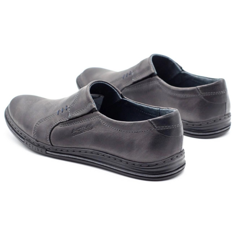 Polbut Herren Lederschuhe 334 grau 2