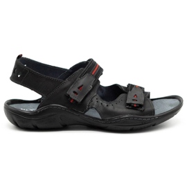 Mario Pala 448 schwarze Herrensandalen 2
