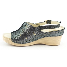 Dolce Pietro Keilsandalen 2216 schwarz 1