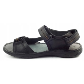 Polbut Schwarze SA04 Sandalen 2