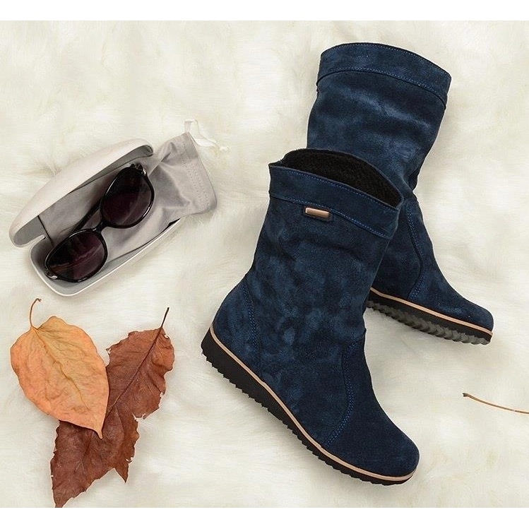 Olivier Lederstiefel Emi Warm Blau 1