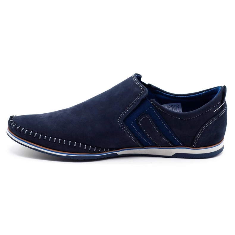 KOMODO Leder Herrenschuhe 711 marineblau 1